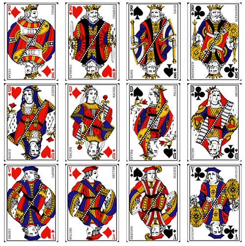 Jeu de 54 cartes des chevaliers de la table ronde. Collection pour jouer